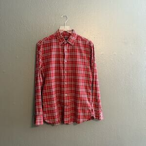 John Varvatos Plaid Button Down Size S